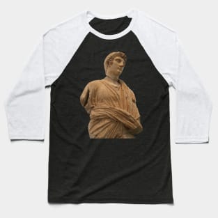Statue of Roman Citizen Wearing Toga Vector Art Baseball T-Shirt